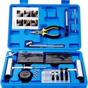 68-Piece Heavy Duty Tire Repair Kit for All Vehicles