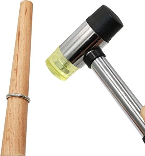 Essential Jewelry Making Kit: Rubber Hammer & Wood Mandrel