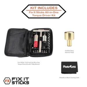 Fix It Sticks Torque Driver Kit + Brass Hammer Bundle