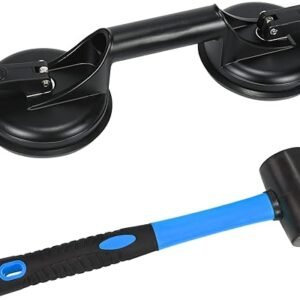 Genubi Floor Gap Fixer Tool with Suction Cup & Mallet